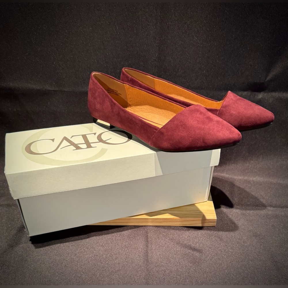 NWT-Cato Merlot/Burgundy Color Women’s Flats. Size 10 - Picture 15 of 16